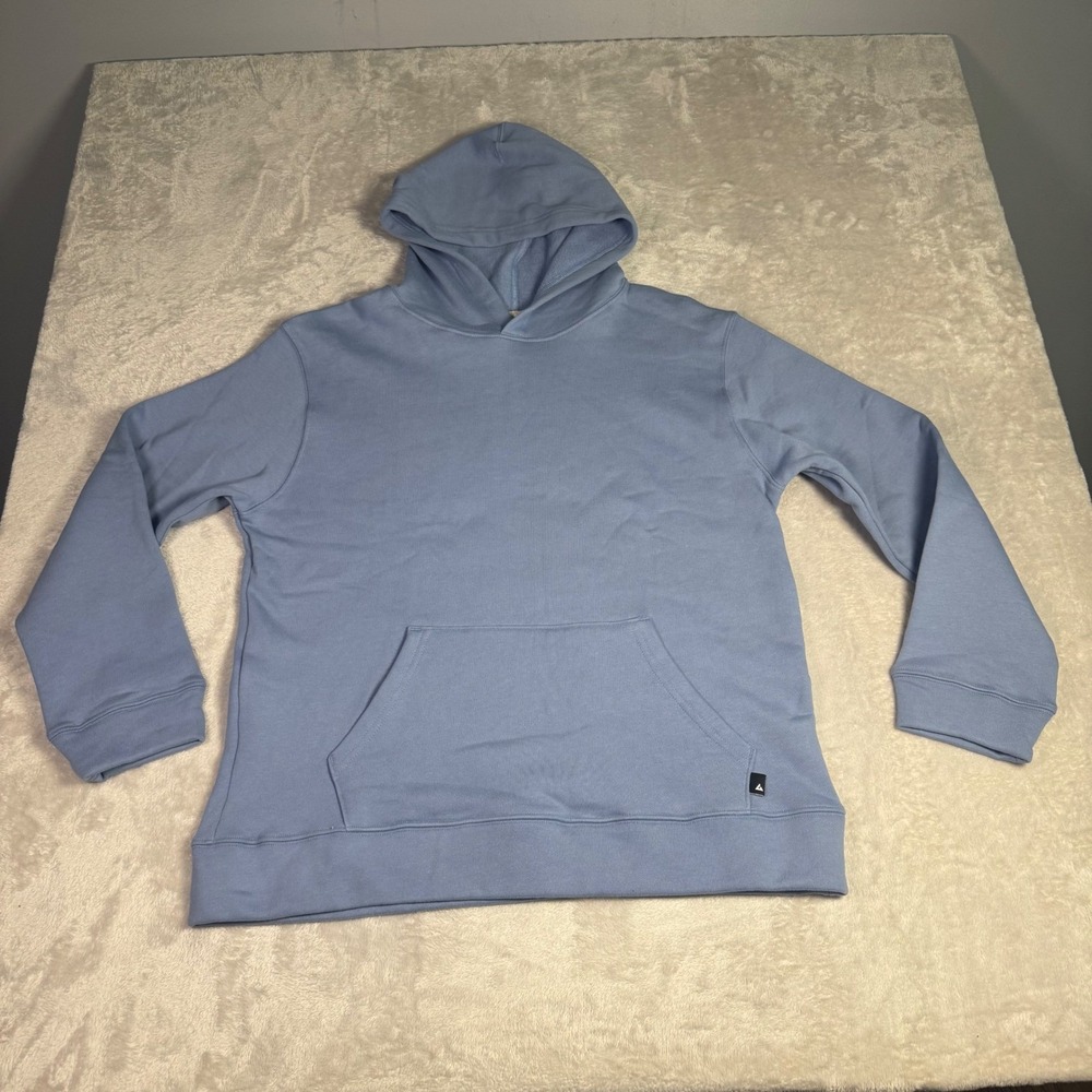 NWOT American Giant Blue Pullover Hoodie Sweatshirt Women L USA‎ Made Athleisure